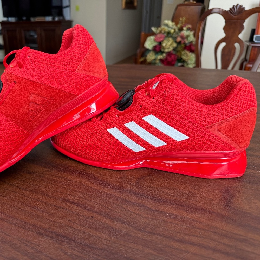 Adidas Leistung 16 II - BOA - Red Men’s Size 9.5 -Olympic Weightlifting Shoes-